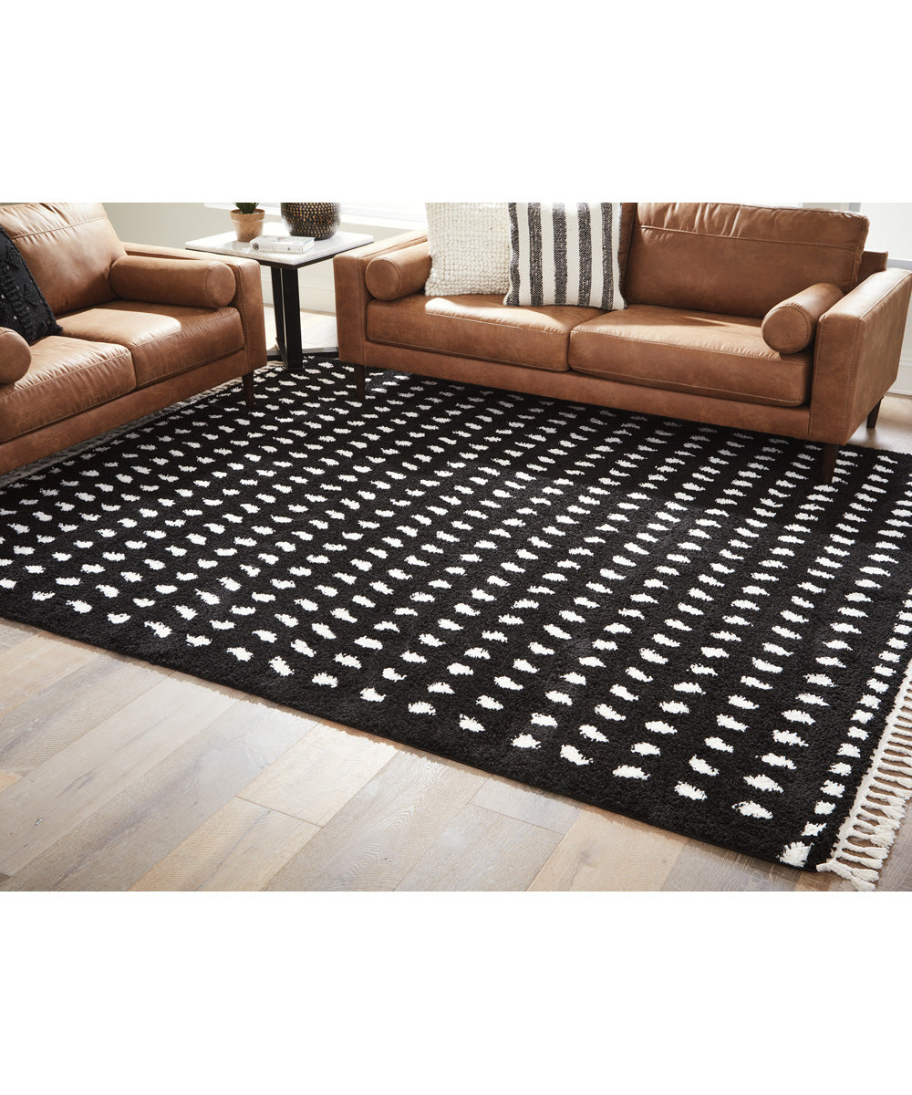 Minston Medium Rug Black/White