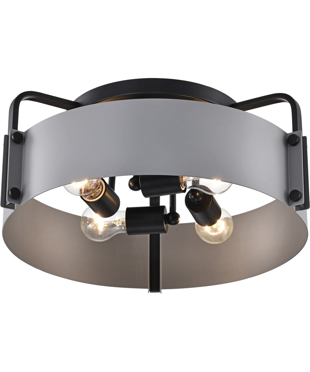 Altos 4-Light Close-to-Ceiling Matte Gray