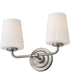 McKenna 2-Light Small Two Light Vanity in Antique Nickel