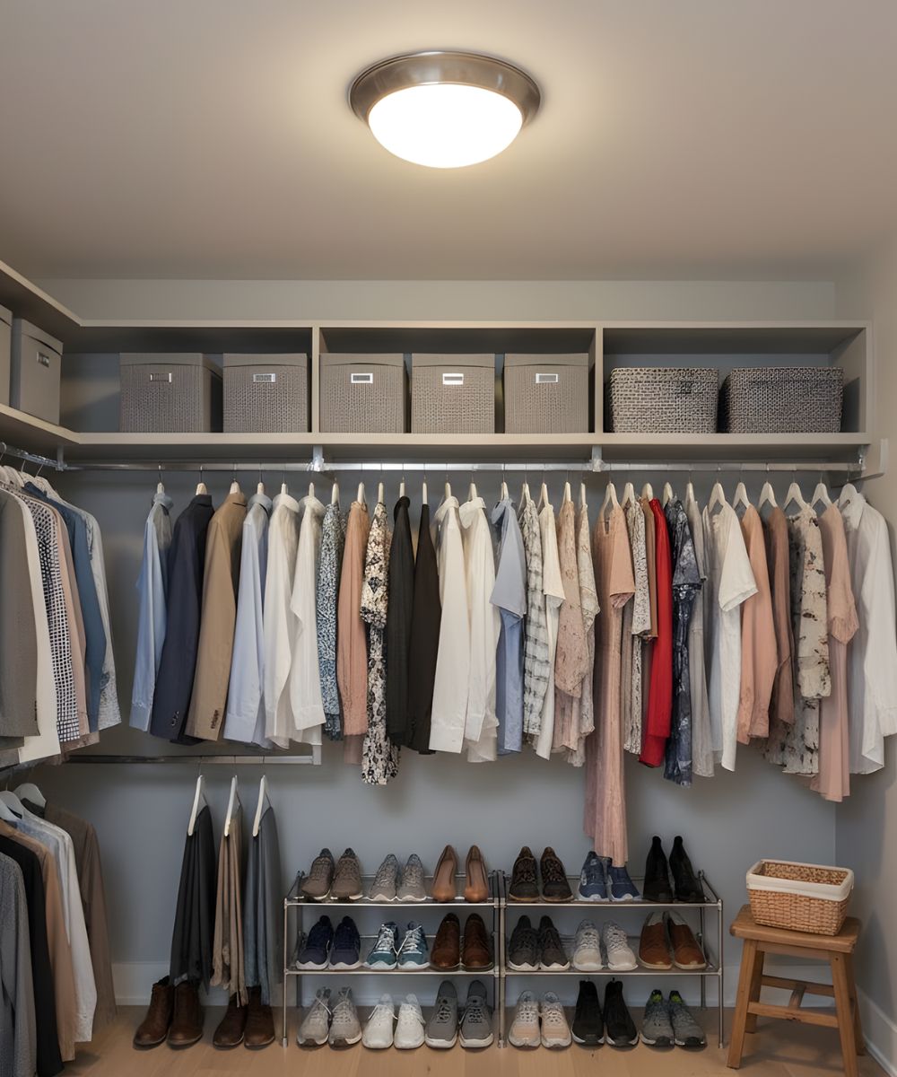 13"w 1-Light LED Flush Mount Ceiling Light Fixture Brushed Nickel Finish by RP Lighting