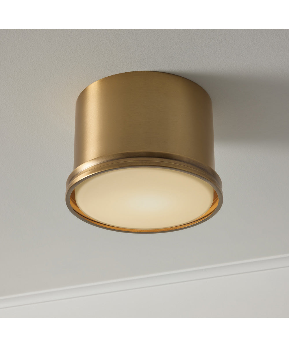 Griffin 1-Light Flush Aged Brass