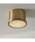 Griffin 1-Light Flush Aged Brass