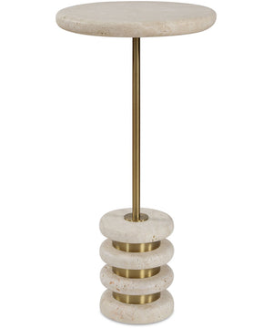 Adames Travertine Drink Table