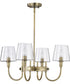 Brookside 4-Light Chandelier Vintage Brass