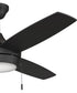 Nolyn 52 in. 3-Blade Modern LED Ceiling Fan Matte Black