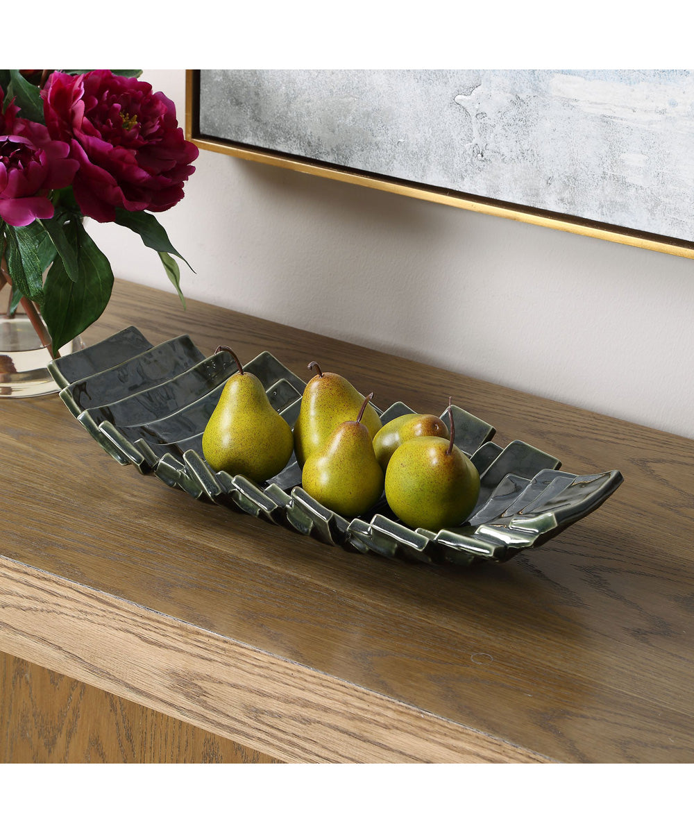 Harbor Ridge Olive Green Bowl
