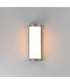 Halfpipe 15 inch LED Outdoor Sconce - 5CCT Brushed Aluminum