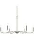 Ilia 6-Light Large Chandelier Brushed Nickel