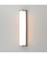 Halfpipe 26 inch LED Outdoor Sconce - 5CCT Brushed Aluminum