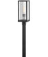 Torrent 1-Light Medium Post Mount Lantern in Black