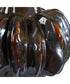Umbrian White & Brown Gourd Vases Set of 2
