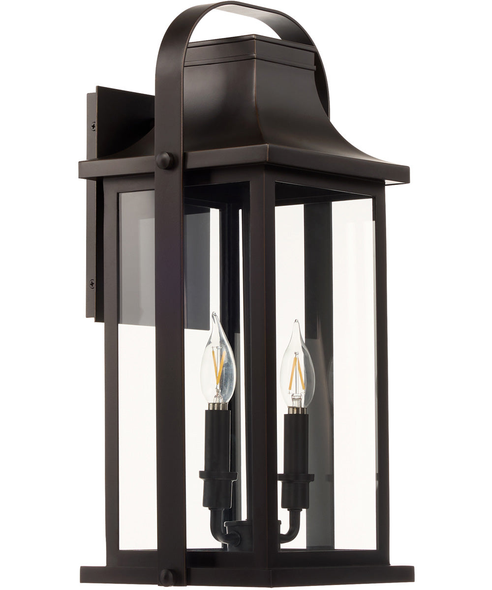 Downey Outdoor Wall Lantern Wall Mount Light Fixture Bronze