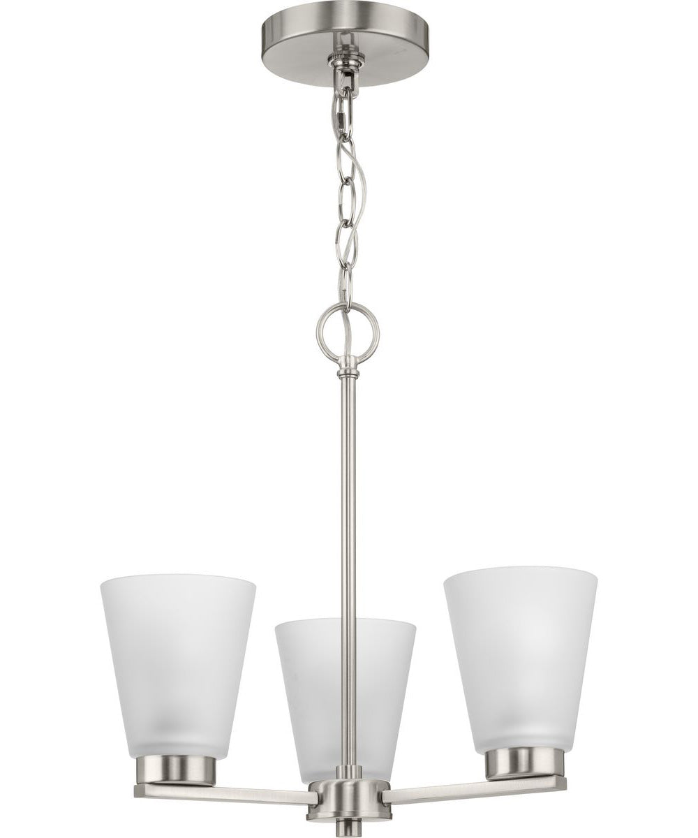 Tanner 3-Light Chandelier Brushed Nickel