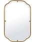 22x35" Wall Mirror with Lightly Antiqued Gold Leaf