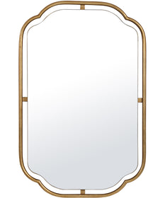 22x35" Wall Mirror with Lightly Antiqued Gold Leaf