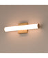 Rail 18 inch LED Bath Vanity 5CCT Natural Aged Brass