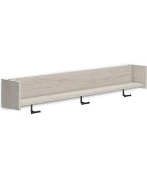 Socalle Wall Mounted Coat Rack w/Shelf Light Natural