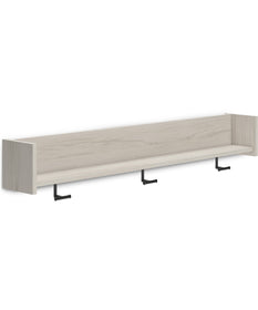 Socalle Wall Mounted Coat Rack w/Shelf Light Natural