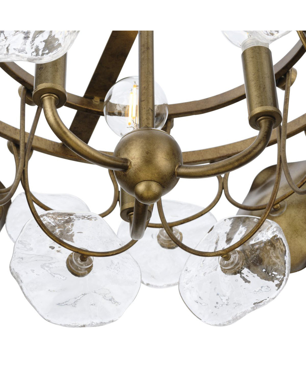 Loretta 3-Light Pendant Gold Ombre