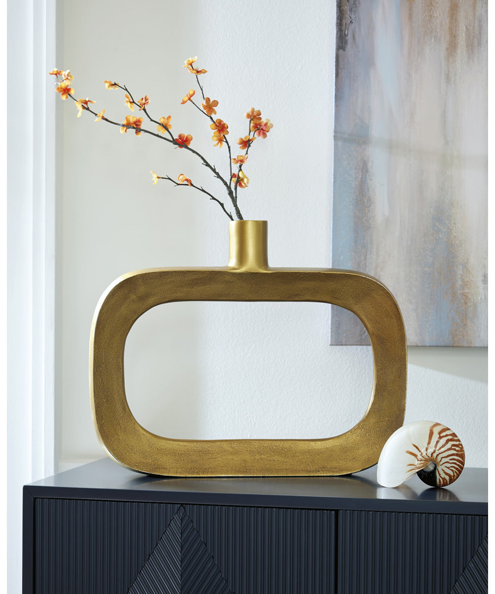 Lawtonville Vase Antique Gold