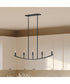Jheni 5-Light Linear Chandelier Matte Black
