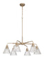 Pleated 6-Light Lighting Premium Bronze