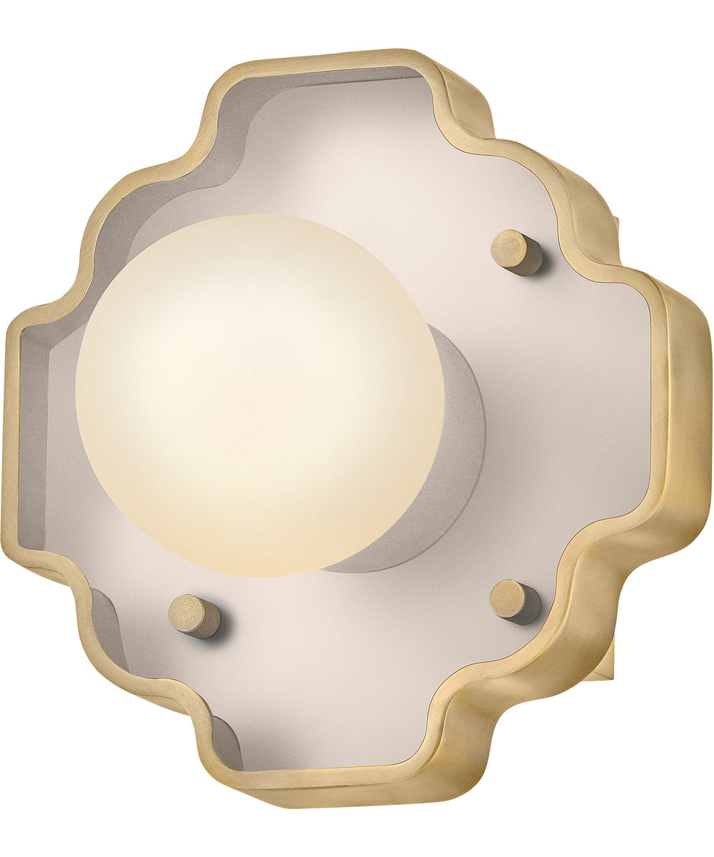 Howe 1-Light Small Single Light Sconce in Light Taupe