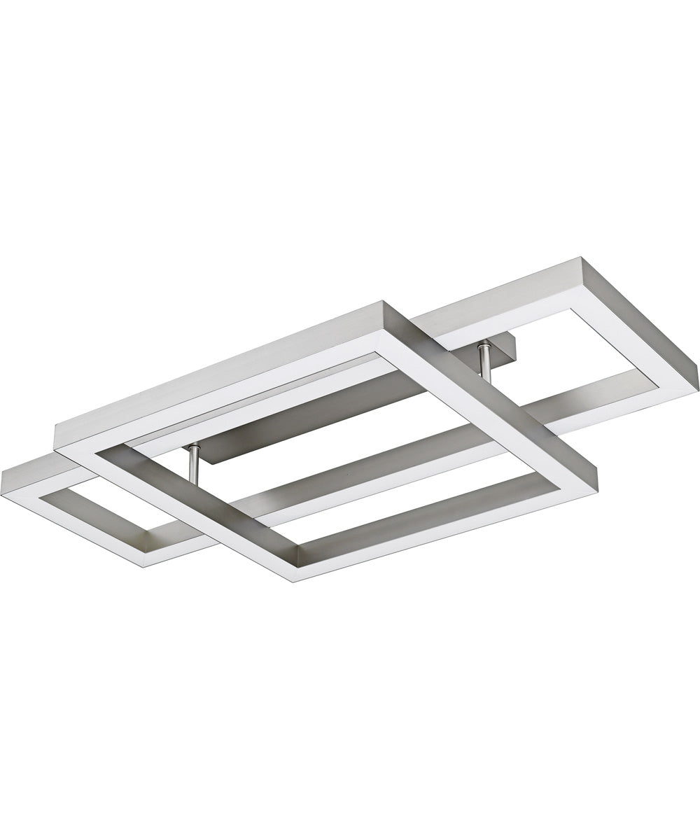 Quoizel Semi-Flush Mount Extra Large Semi Flush Mount Painted Brushed Nickel