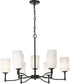 Liam 9-Light Chandelier Matte Black