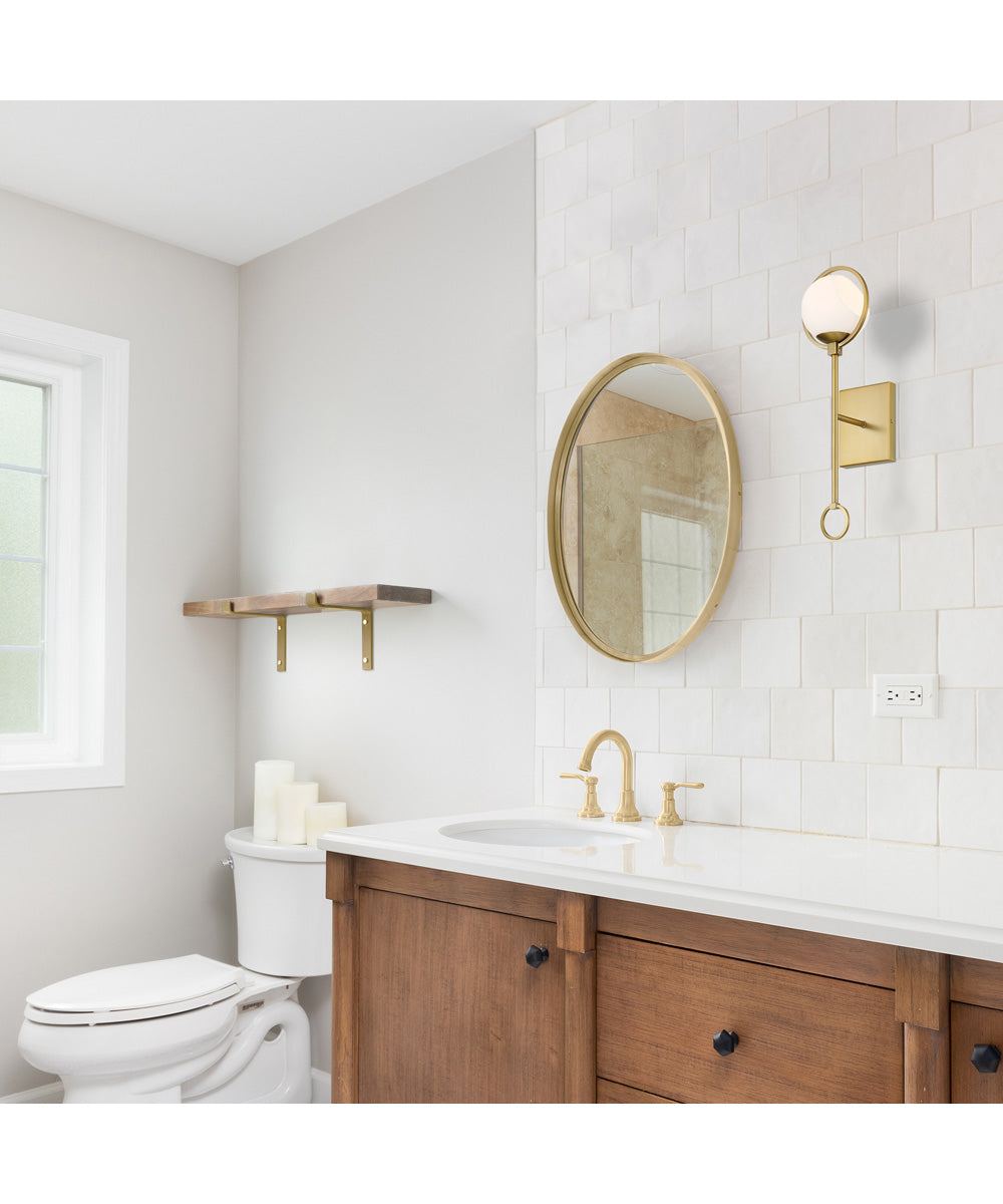 Teatro 1 Light Wall Sconce  Brushed Gold