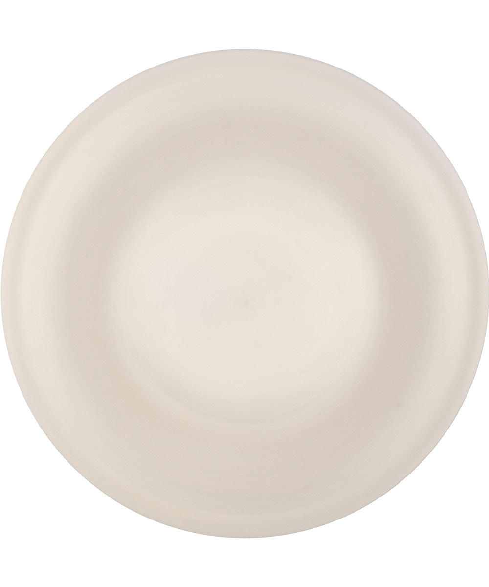 Penny 1-Light Small Flush Mount in Lacquered Brass