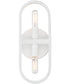 Carousel 2 Light Wall Sconce Matte White