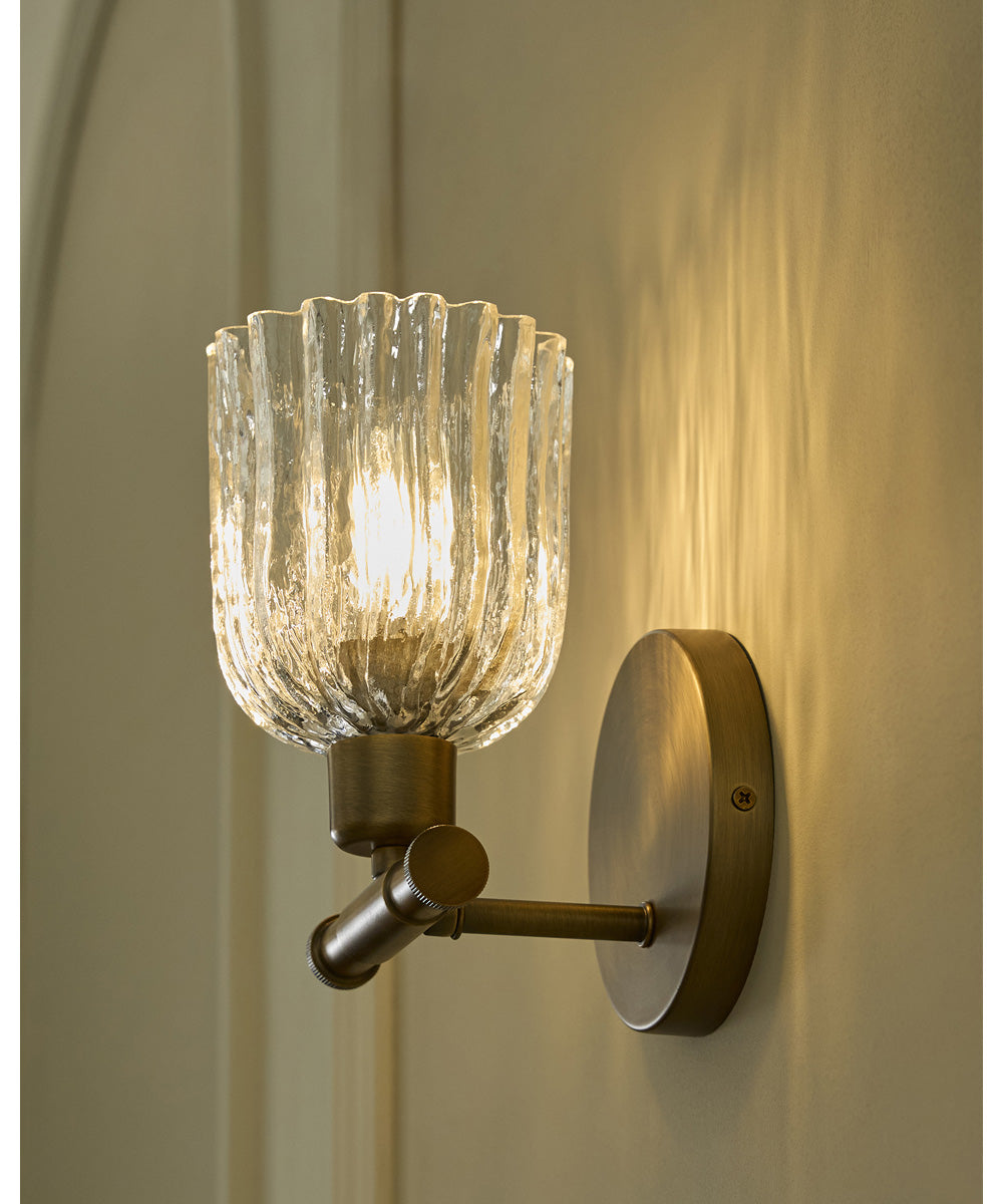Meriam 1-light Wall Mount Light Fixture Brushed Brass