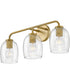 Percy 3-Light Medium Three Light Vanity in Lacquered Brass