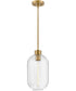 Greer 1-Light Small Pendant in Lacquered Brass
