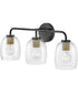 Percy 3-Light Medium Three Light Vanity in Black