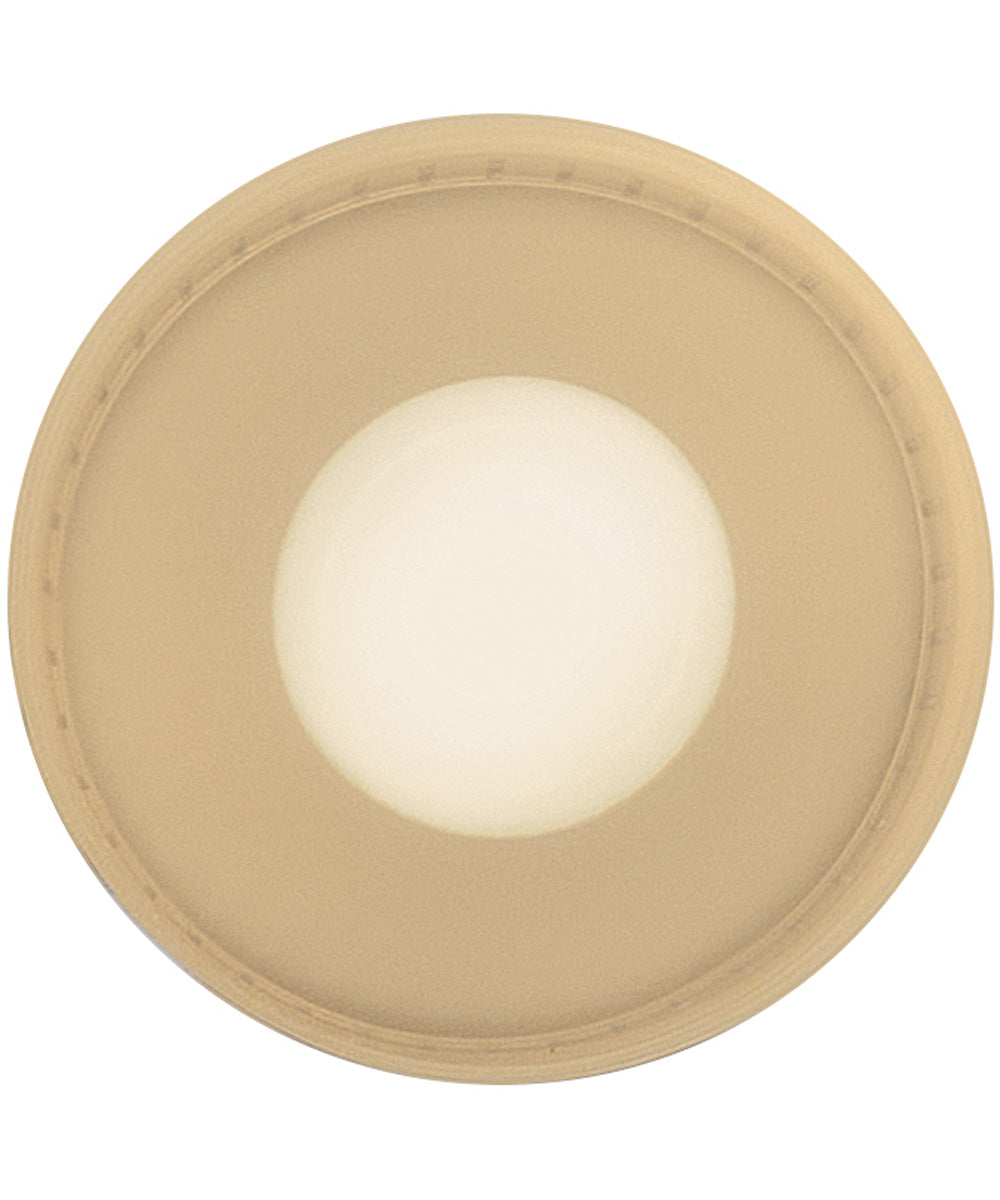 Casey 1-Light Small Flush Mount in Lacquered Brass