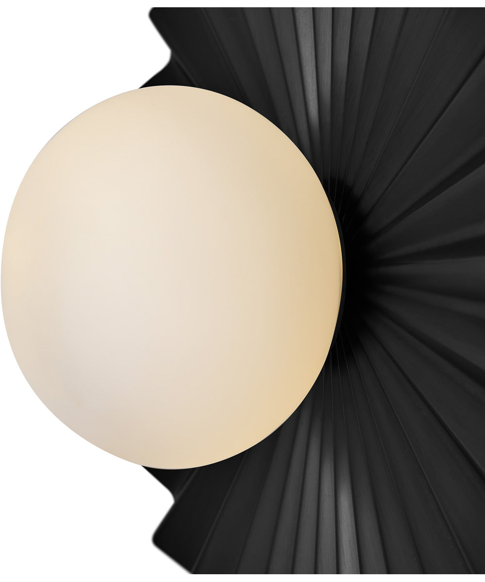 Stevie 1-Light Medium Flush Mount in Black