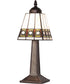 15" High Diamond Band Mission Mini Lamp