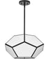 Latham 18 in. 3-Light Flush Mount Matte Black