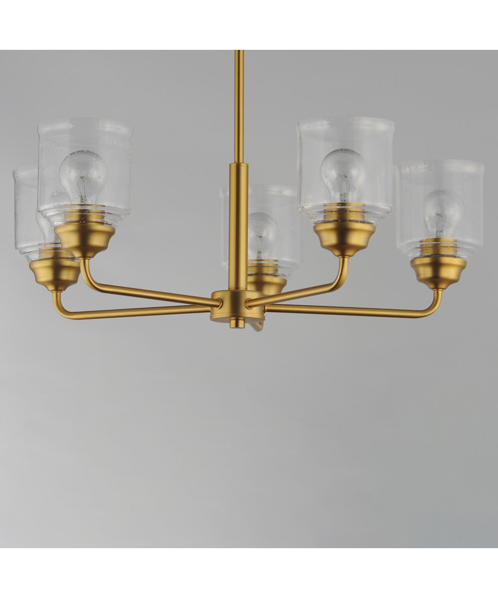 Acadia 5-Light Chandelier Natural Aged Brass