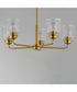 Acadia 5-Light Chandelier Natural Aged Brass