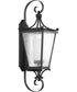 Cadence Black 1-Light Large Wall Lantern Textured Black