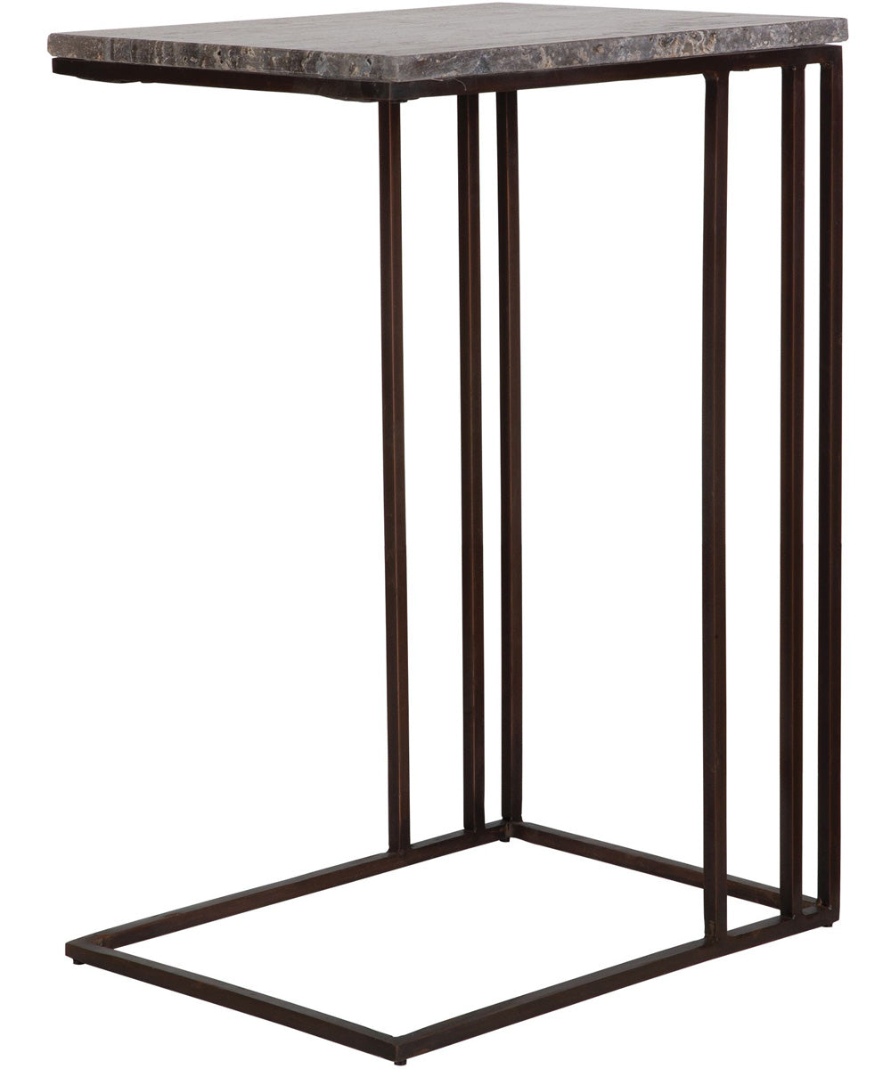 Theodore Travertine Accent Table
