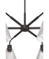 Pleated 6-Light Lighting Flat Black