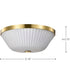 Royale 3-Light Close-to-Ceiling Burnished Brass