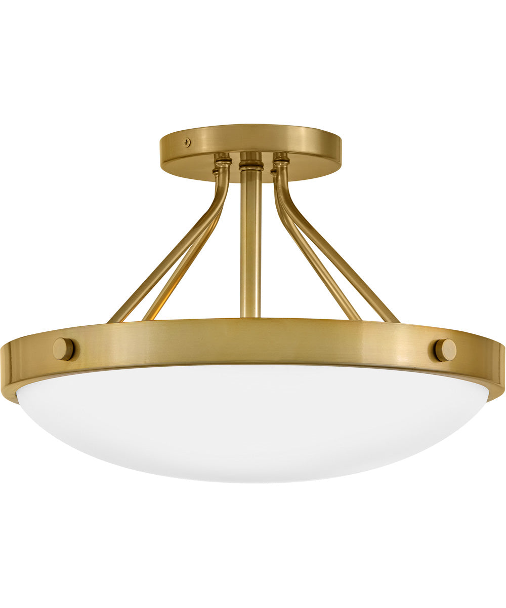 Gus 3-Light Medium Semi-Flush Mount in Gold