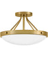 Gus 3-Light Medium Semi-Flush Mount in Gold