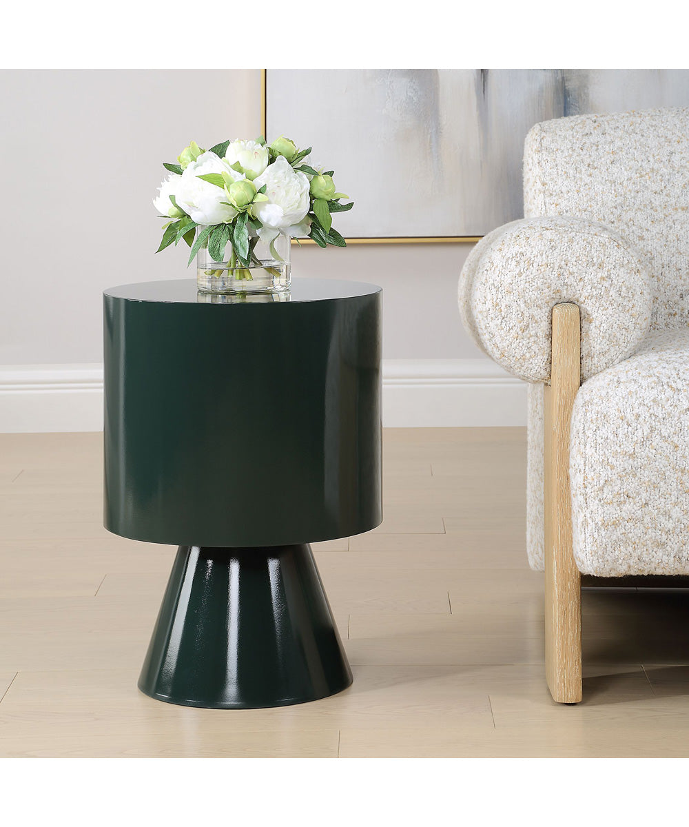 Denison Dark Green Accent Table