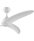 Nirra 52-in. 3-Blade Modern Ceiling Fan Matte White